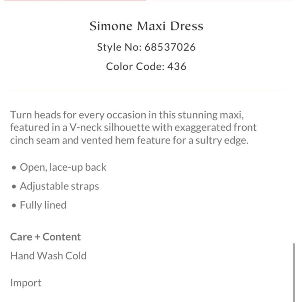 NWT Free People Simone Maxi Dress Size 6 - Picture 15 of 16
